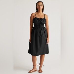 100% Organic Cotton Keyhole Midi Dress